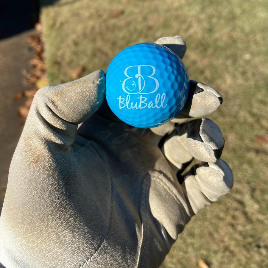 BluBall Distance Plus Golf Balls Made for Low Spin High Speed Golfers - 3 Blue Golf Balls Per Pack